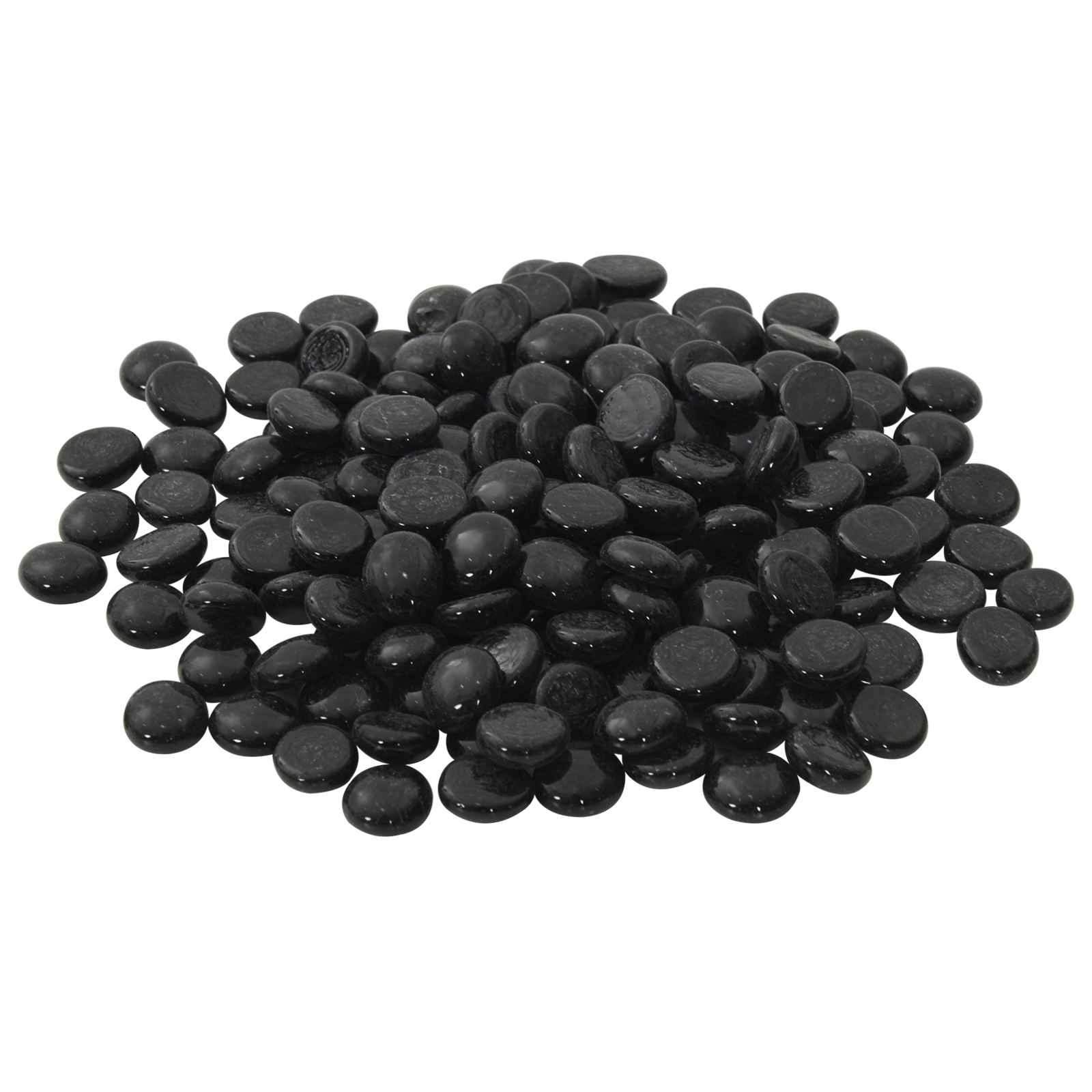 Glasnuggets 17-19 mm sort glas 1 kg