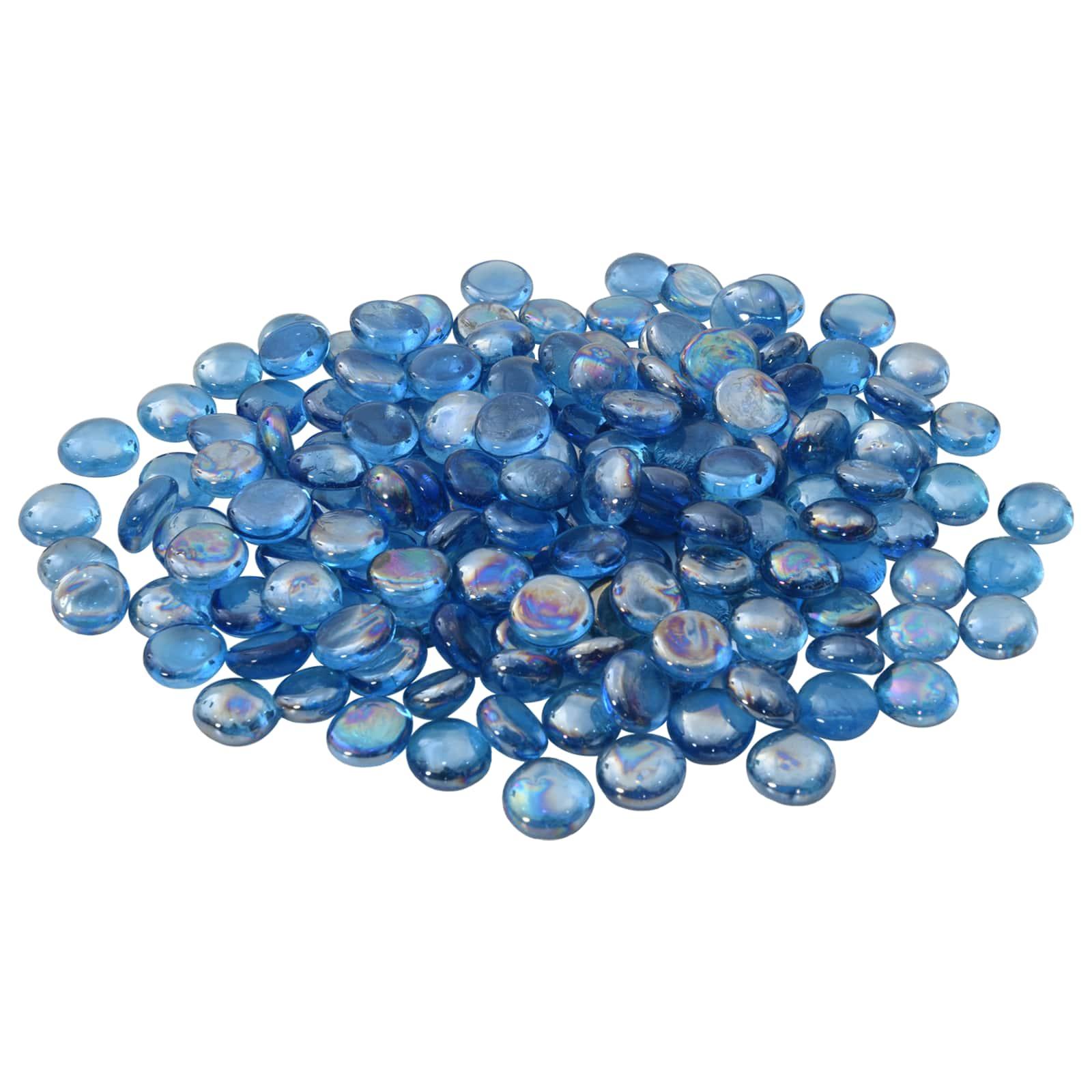 Glasnuggets 17-19 mm lys koboltblå glas 10 kg