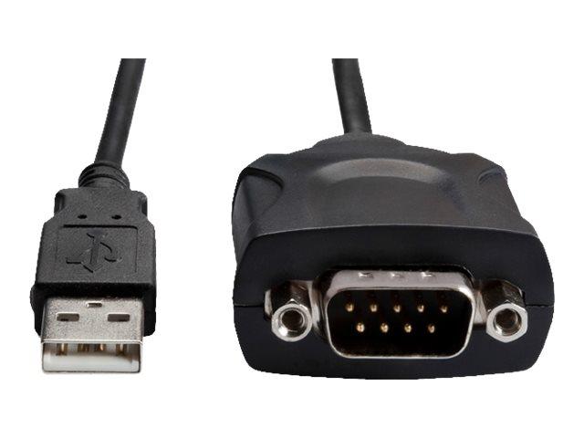 Fujitsu USB to Serial Adapter Cable - Seriel adapter - USB - RS-232 - sort - for Celsius J5010, J550, R970, W5010, W580  ESPRIMO P558, Q958  LIFEBOOK E5410, E5510, U9310