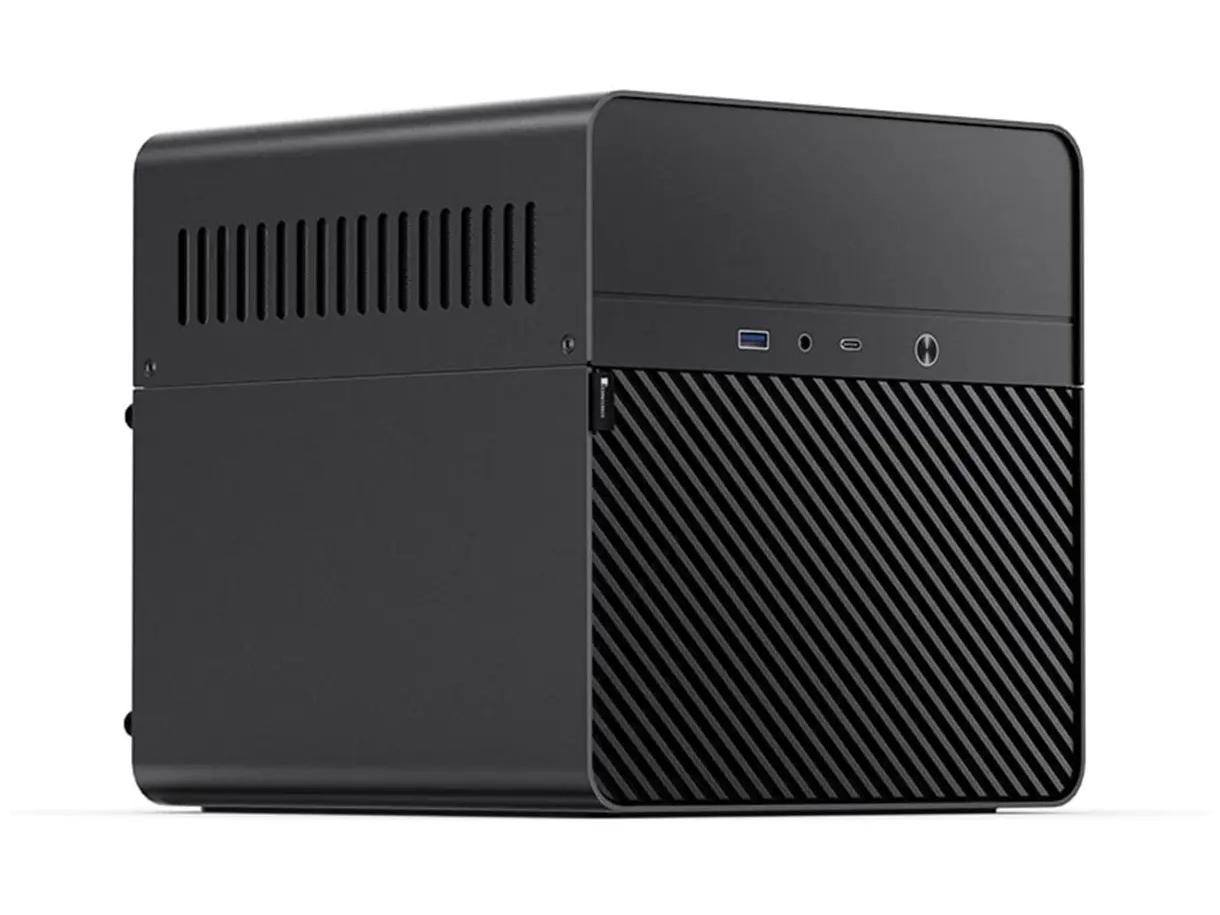 Jonsbo N2 Mini-ITX NAS kabinet - sort, 5 x 3,5", 1 x 2,5", USB-C og SFX uden strømforsyning