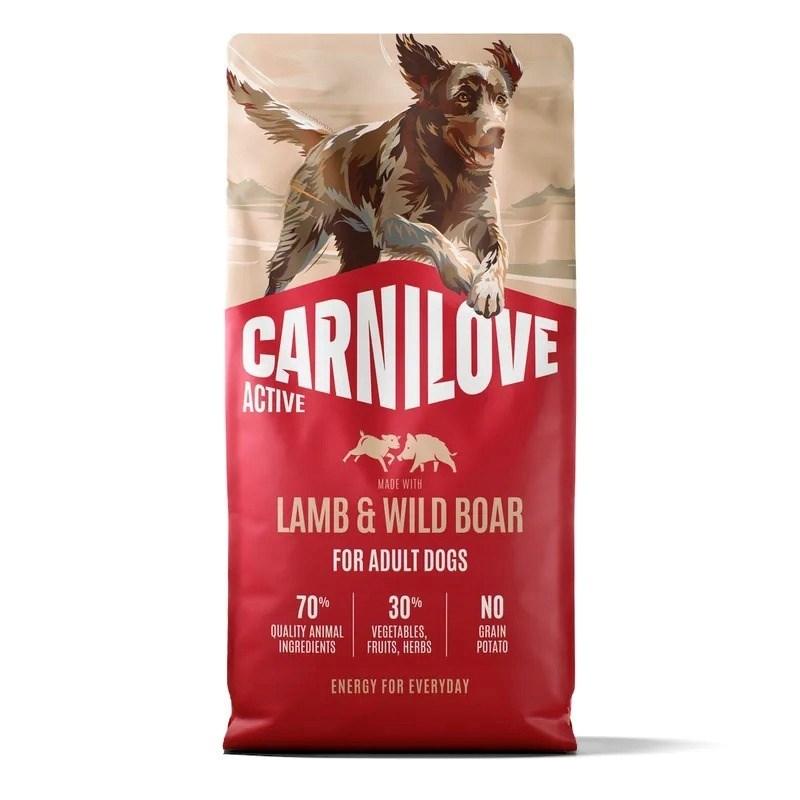 Carnilove Active hundefoder til voksne hunde med lam og vildsvin 12 kg