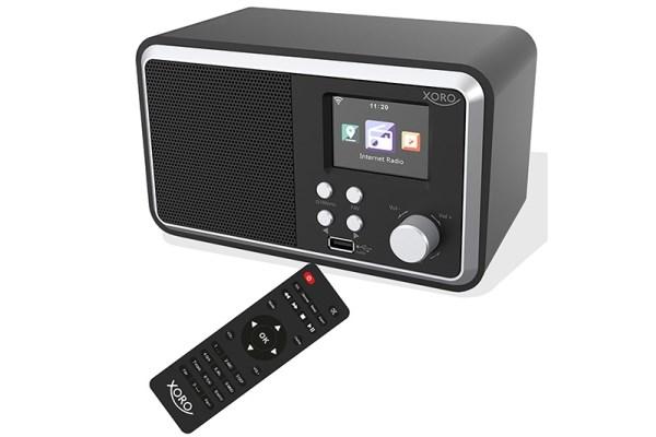 Xoro DAB 300 IR internetradio med DAB+, Bluetooth, USB og farvedisplay
