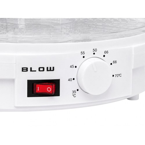 BLOW FD-01 maddører 500 W med 6 niveauer og temperaturregulering - hvid