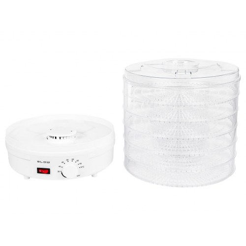 BLOW FD-01 maddører 500 W med 6 niveauer og temperaturregulering - hvid
