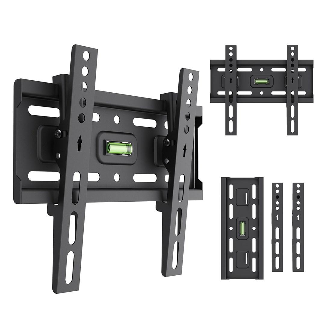 Maclean Uchwyt / wieszak do TV Maclean, max VESA 200x200, 13-43", do 45kg, czarny, reg. pochylu +2°~-10°, MC-189
