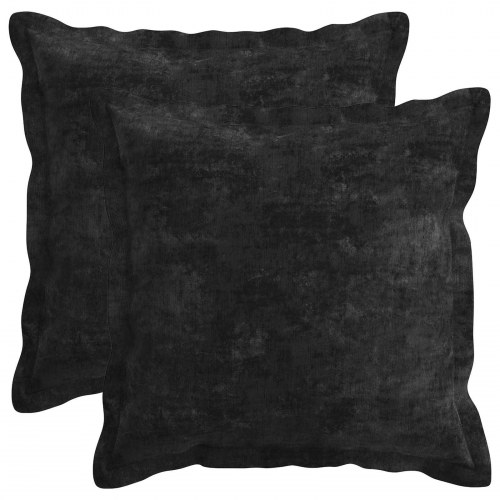 Pudebetræk 6 stk. HOUTEN antracit 35 x 35 cm i chenille
