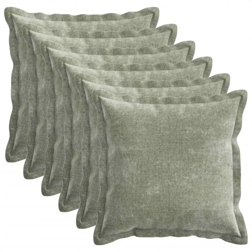 Pudebetræk HOUTEN grøn 30 x 30 cm chenille stof 6 stk.