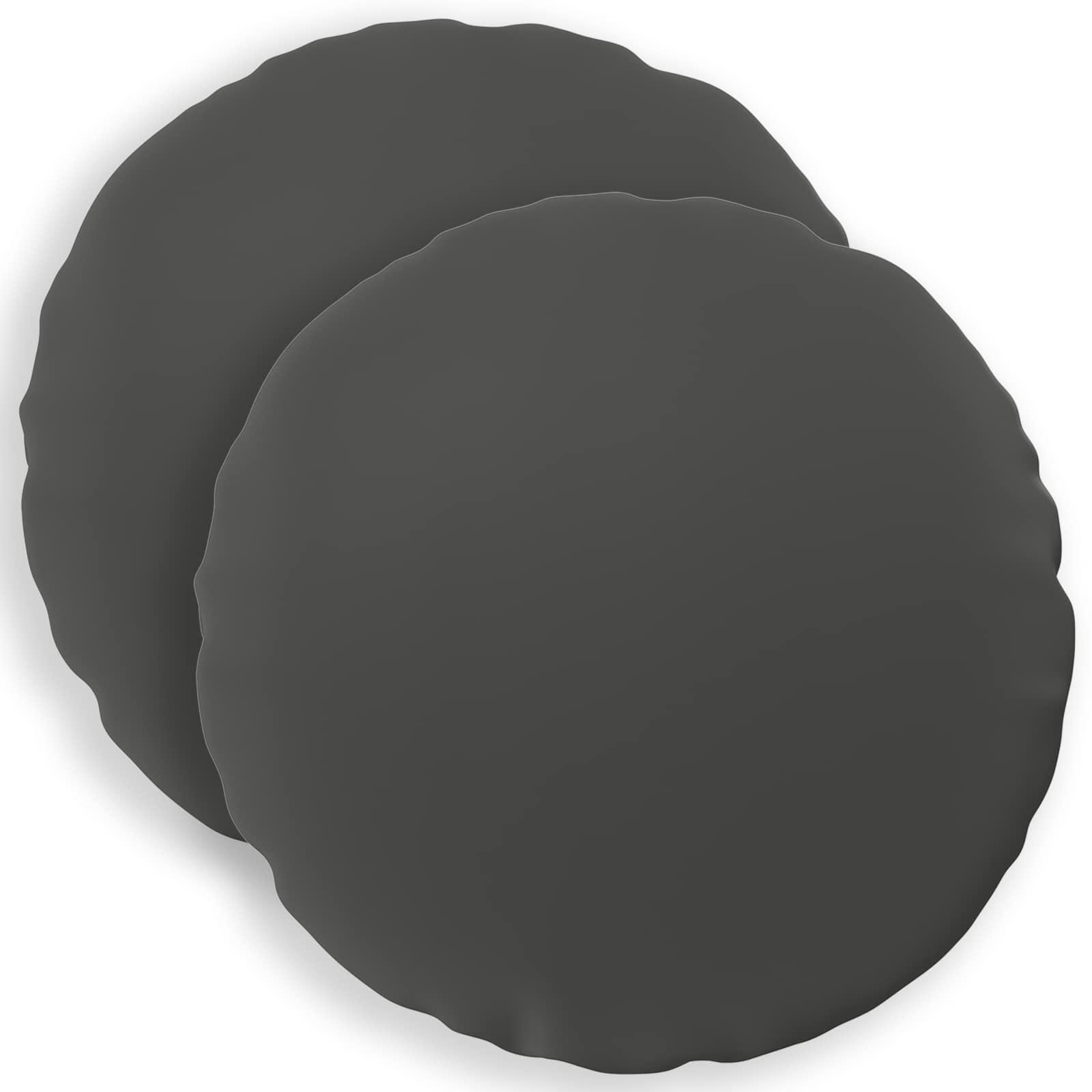Pudebetræk HEERLEN 2 stk antracit Ø 40 cm i polyester