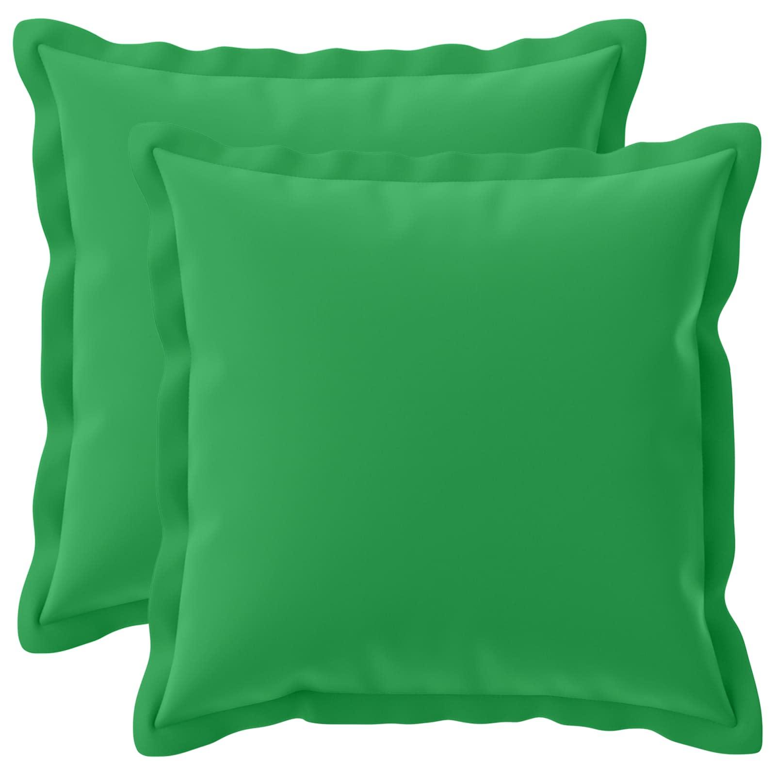 Pudebetræk 2 stk. HOUTEN grøn 35 x 35 cm i polyester