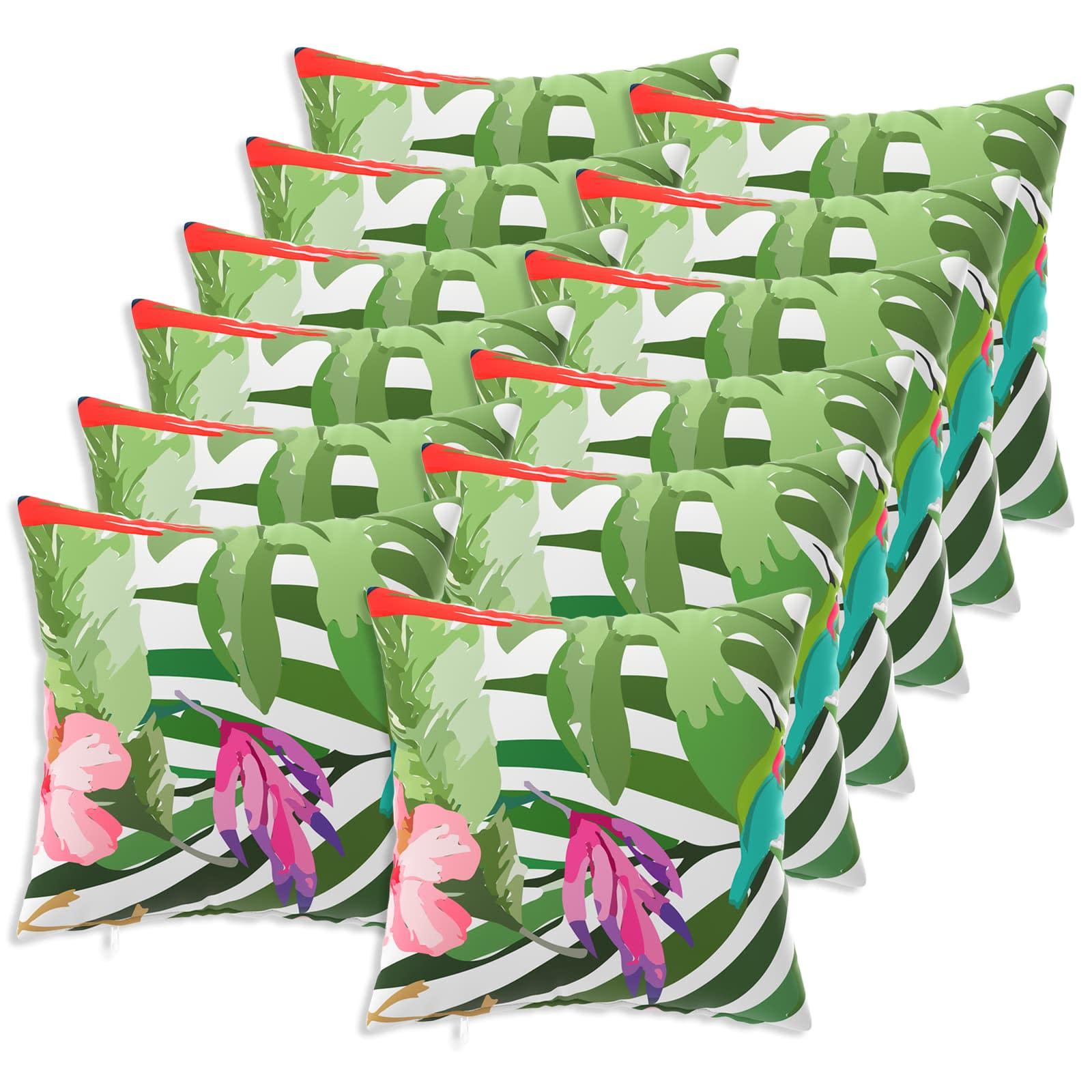 Pudebetræk HEERLEN 12 stk 50 x 50 cm sort polyester