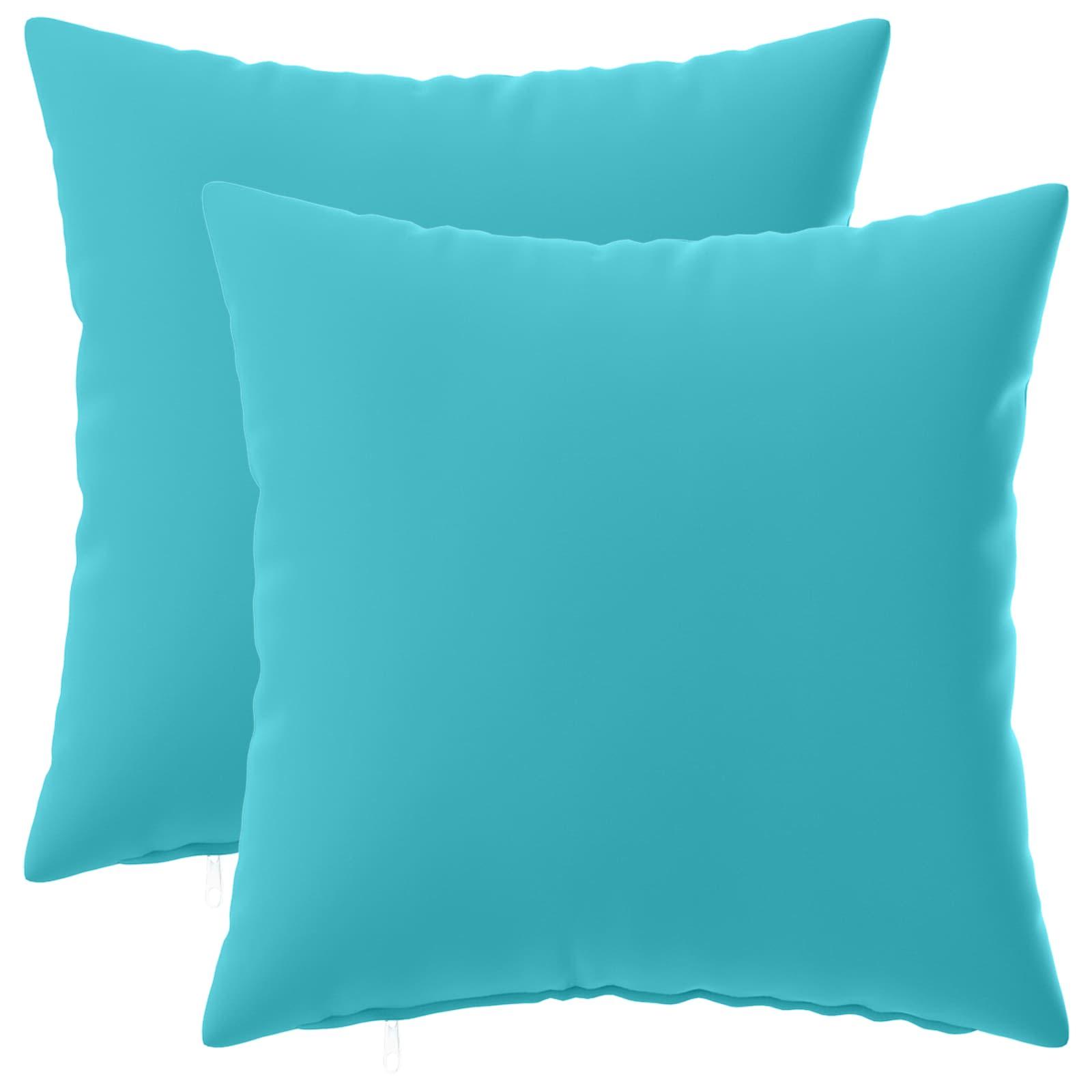 Pudebetræk HEERLEN 2 stk turkis 35 x 35 cm i polyester