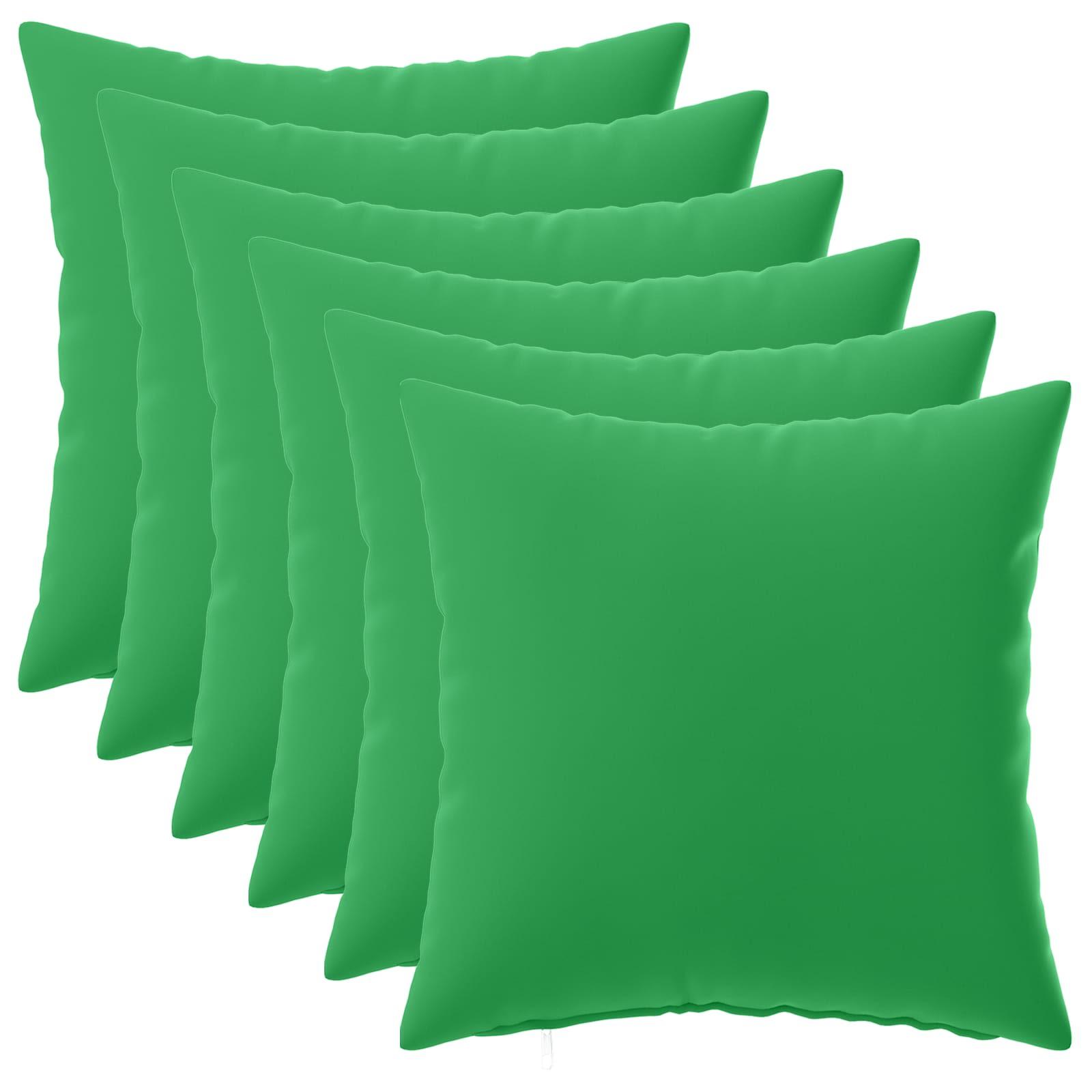 Pudebetræk HEERLEN 6 stk grøn 35 x 35 cm i polyester