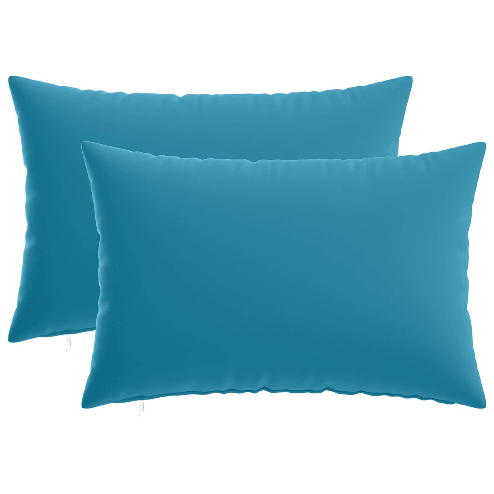 Pudebetræk 2 stk HEERLEN lyseblå 50 x 80 cm i polyester