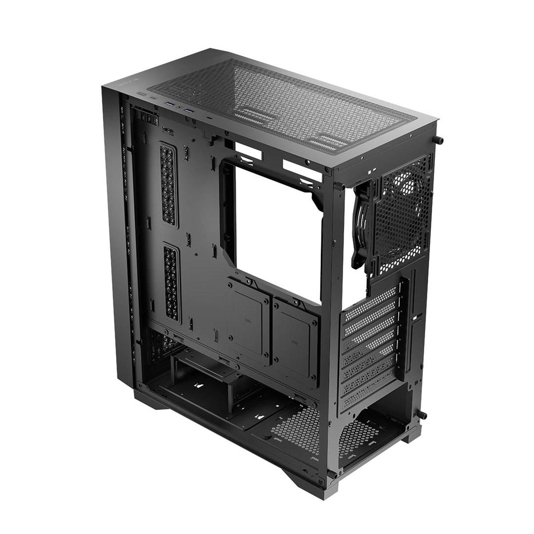 Logic DART PRO SOLID Midi Tower PC-kabinet med USB-C - sort