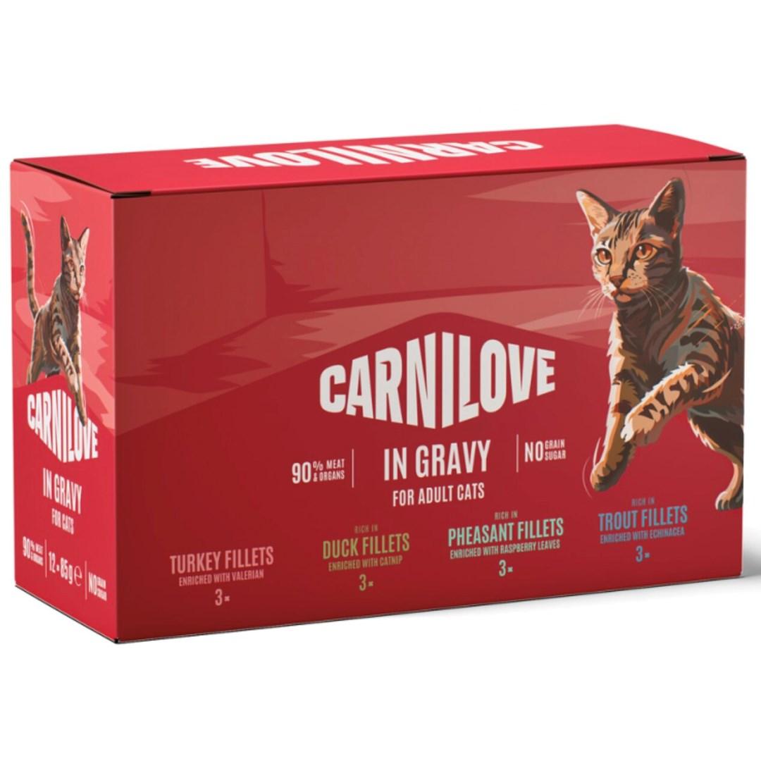 Carnilove kattefoder i sovs multipack vådfoder 12 x 85 g