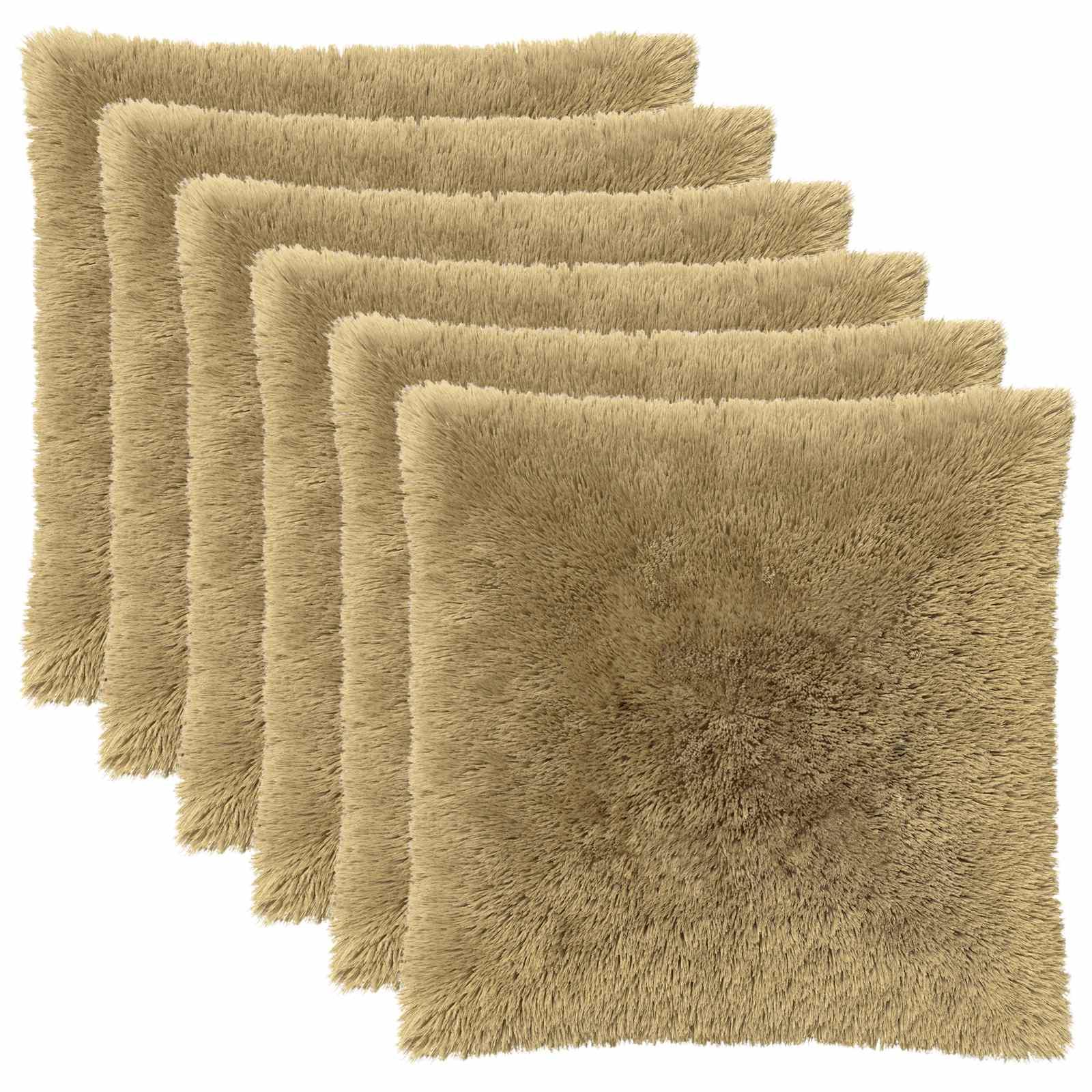 Pudebetræk 6 stk HEERLEN lys grøn 65 x 65 cm i PV fleece