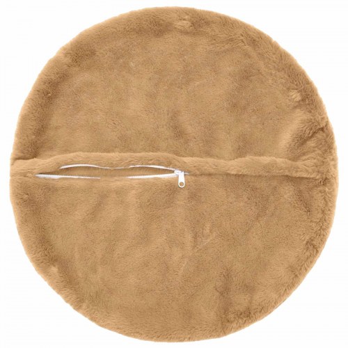 Pudebetræk HEERLEN 6 stk. gråbrun 30 cm faux kaninpels