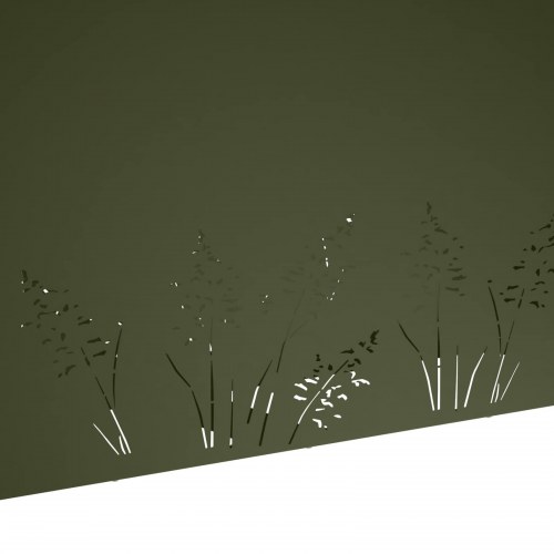 Have blomsterkrukke olivengrøn 100 x 30 x 49 cm i koldvalset stål