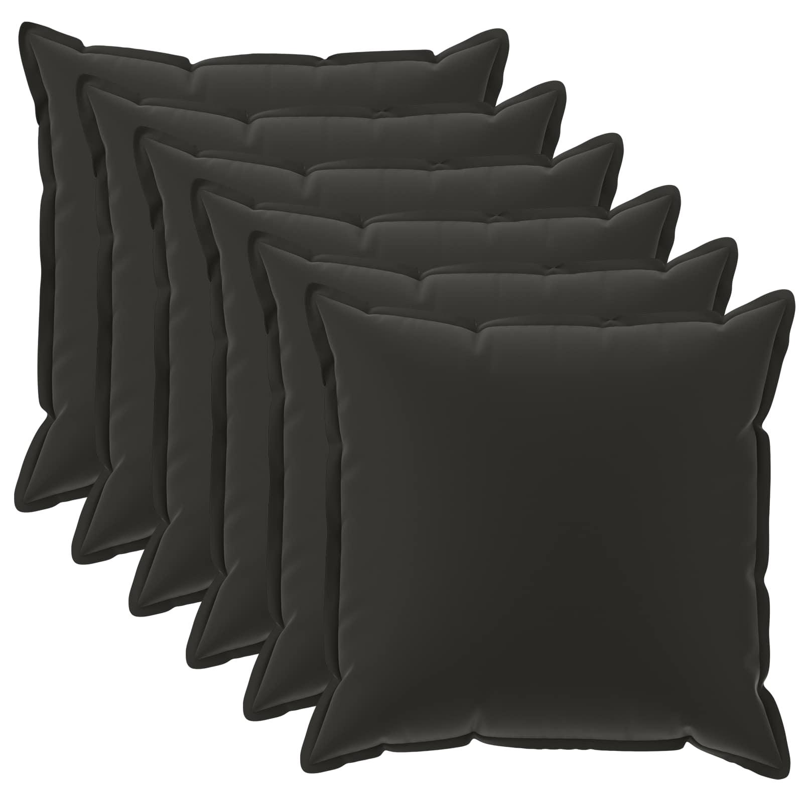 Pudebetræk 6 stk. HOUTEN flerfarvet 45 x 45 cm i polyester