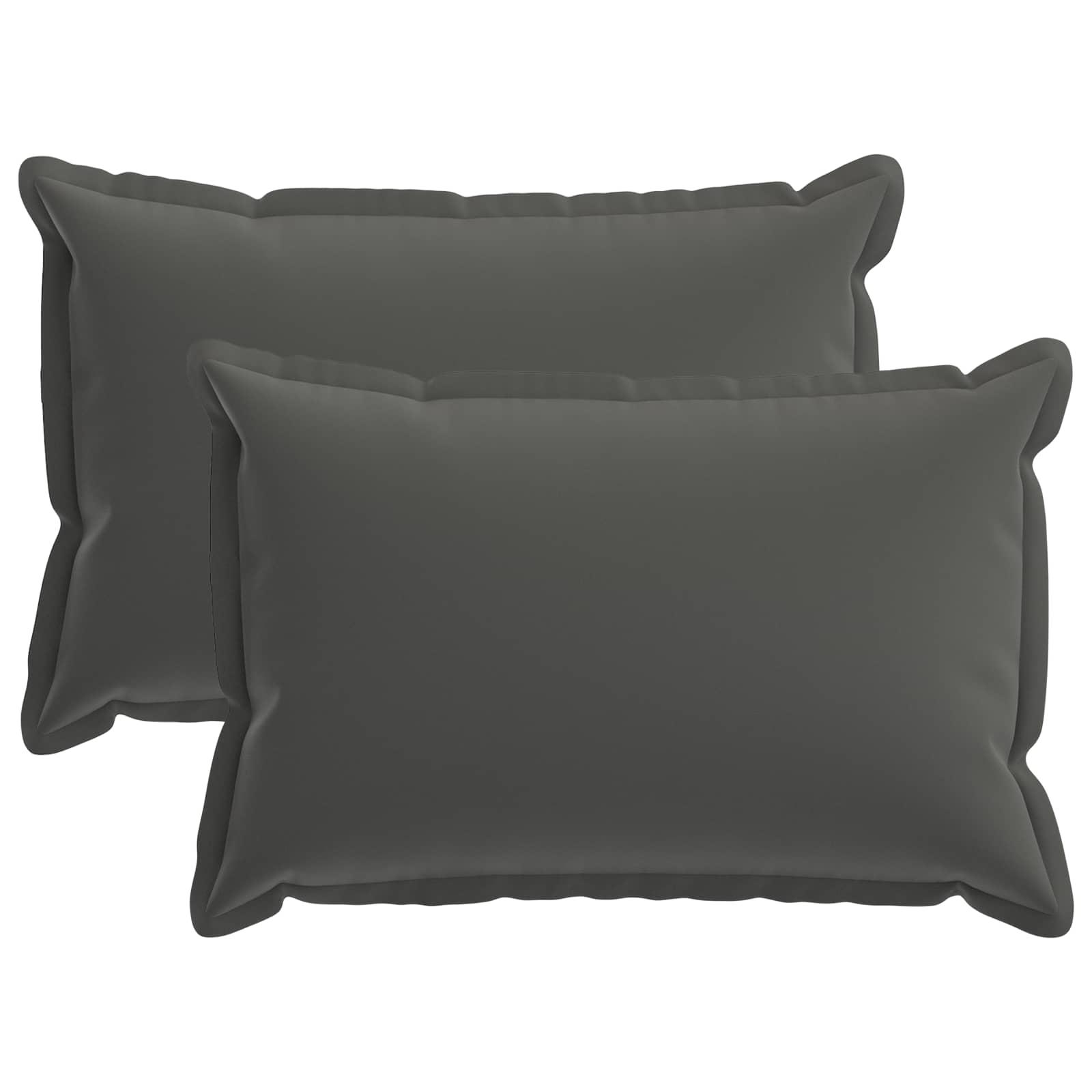 Pudebetræk 2 stk. HOUTEN antracit 40 x 60 cm i polyester