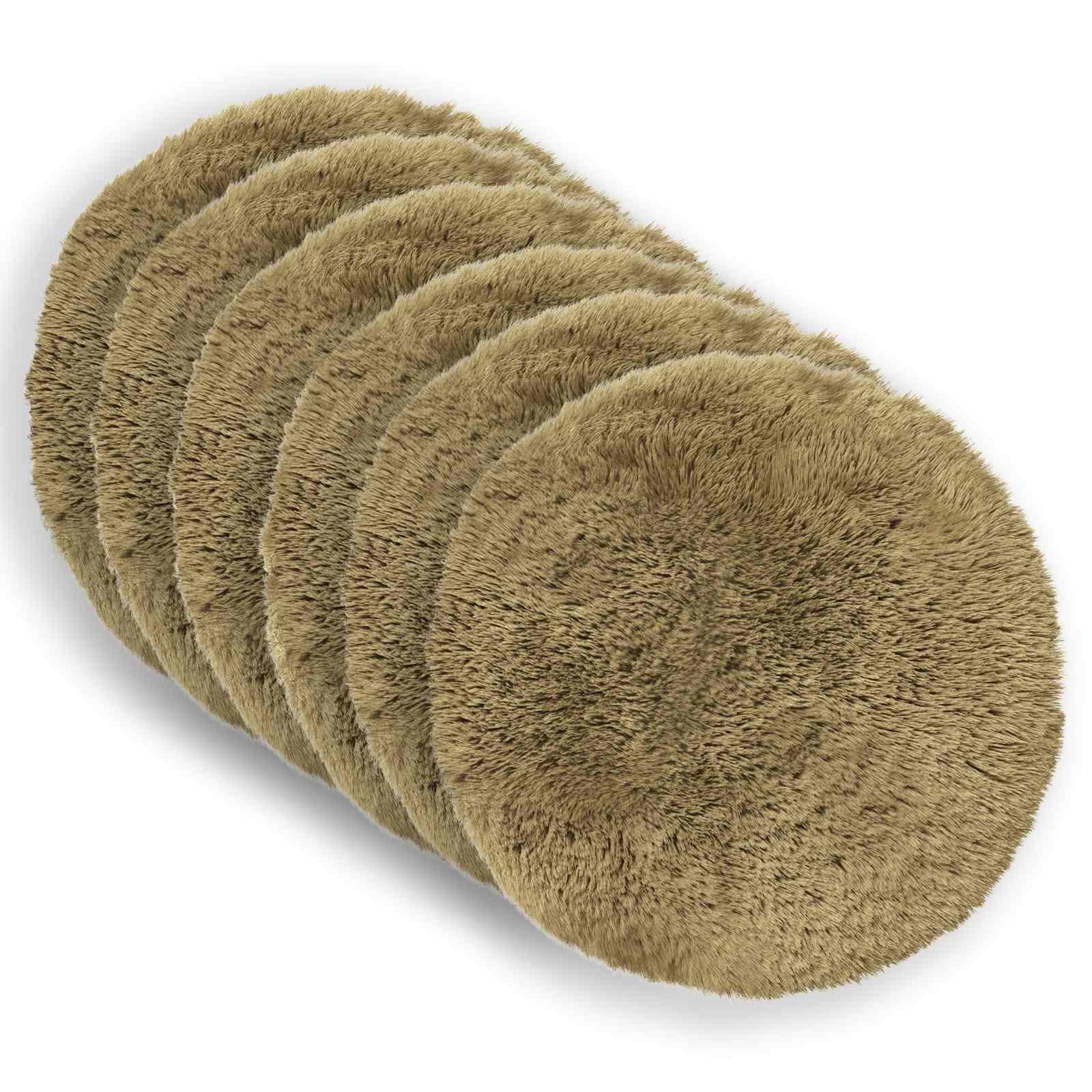 Pudebetræk 6 stk HEERLEN lys grøn Ø 30 cm i PV fleece