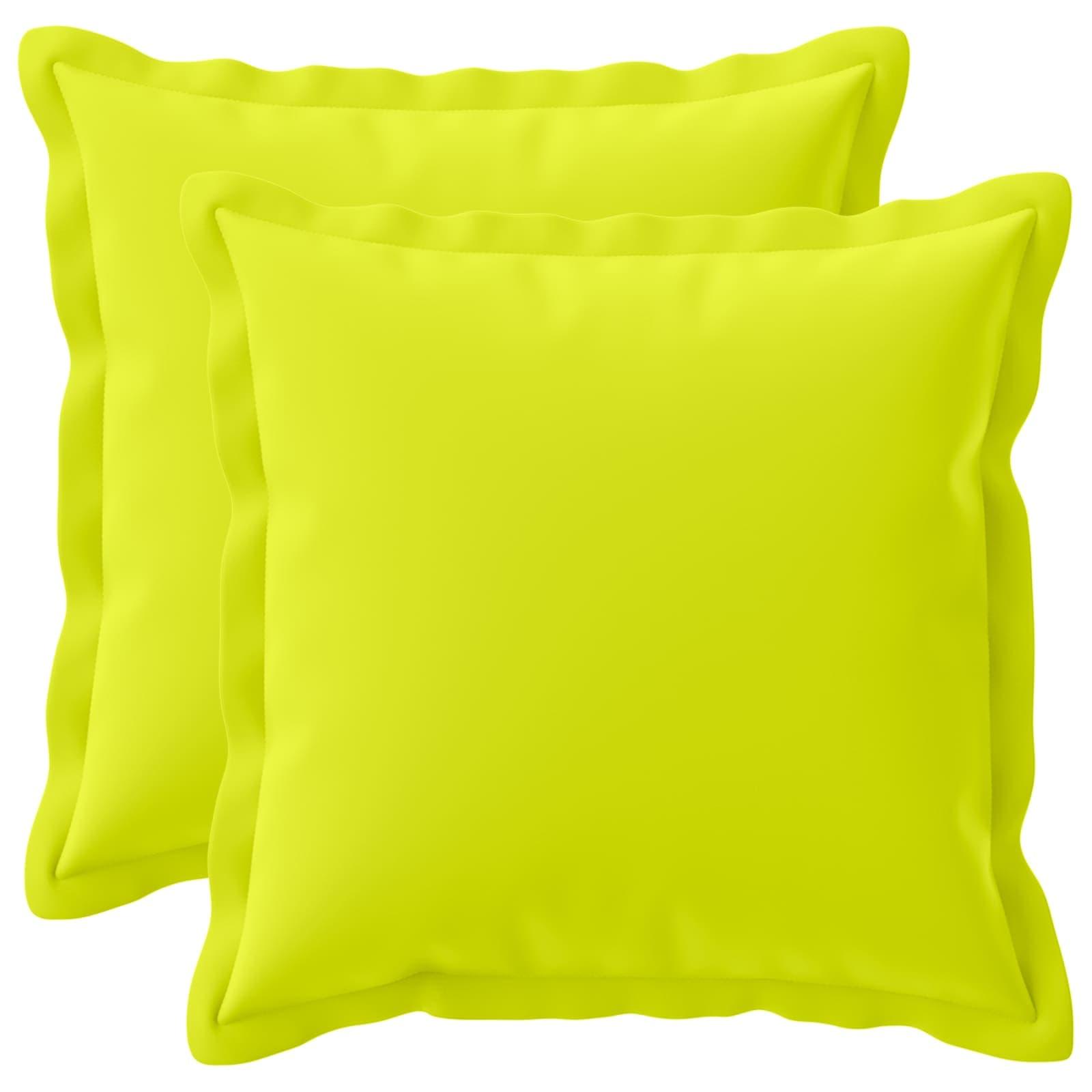 Pudebetræk 2 stk. HOUTEN lys grøn 45 x 45 cm i polyester
