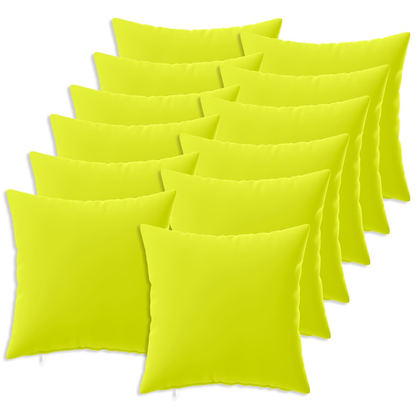 Pudebetræk 12 stk HEERLEN lys grøn 40 x 40 cm i polyester