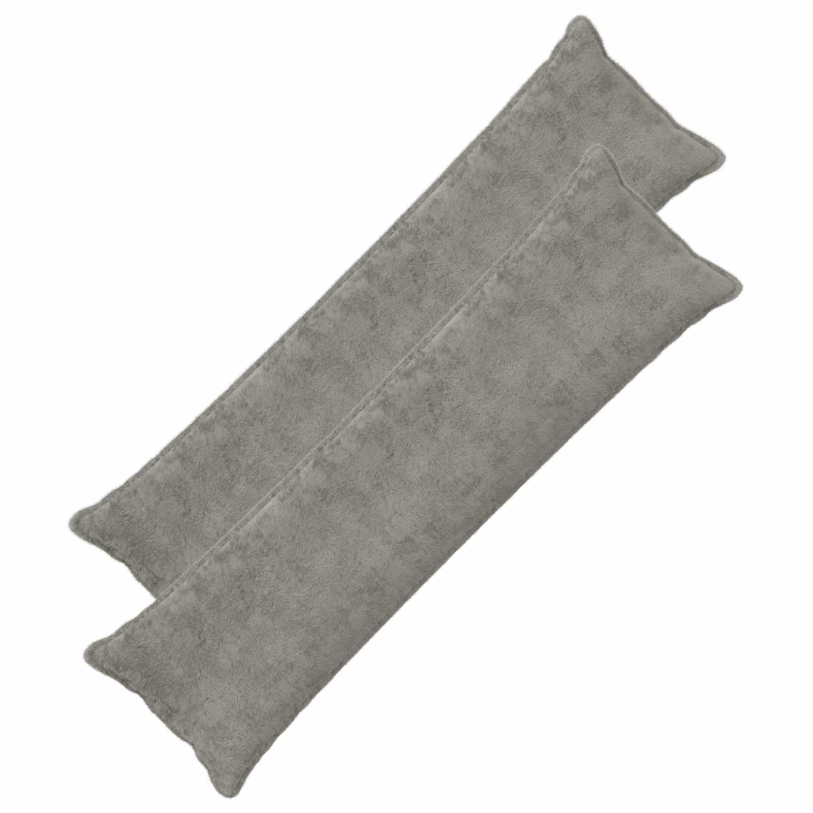 Pudebetræk 2 stk. HOUTEN lysegrå 40 x 145 cm i faux kaninpels
