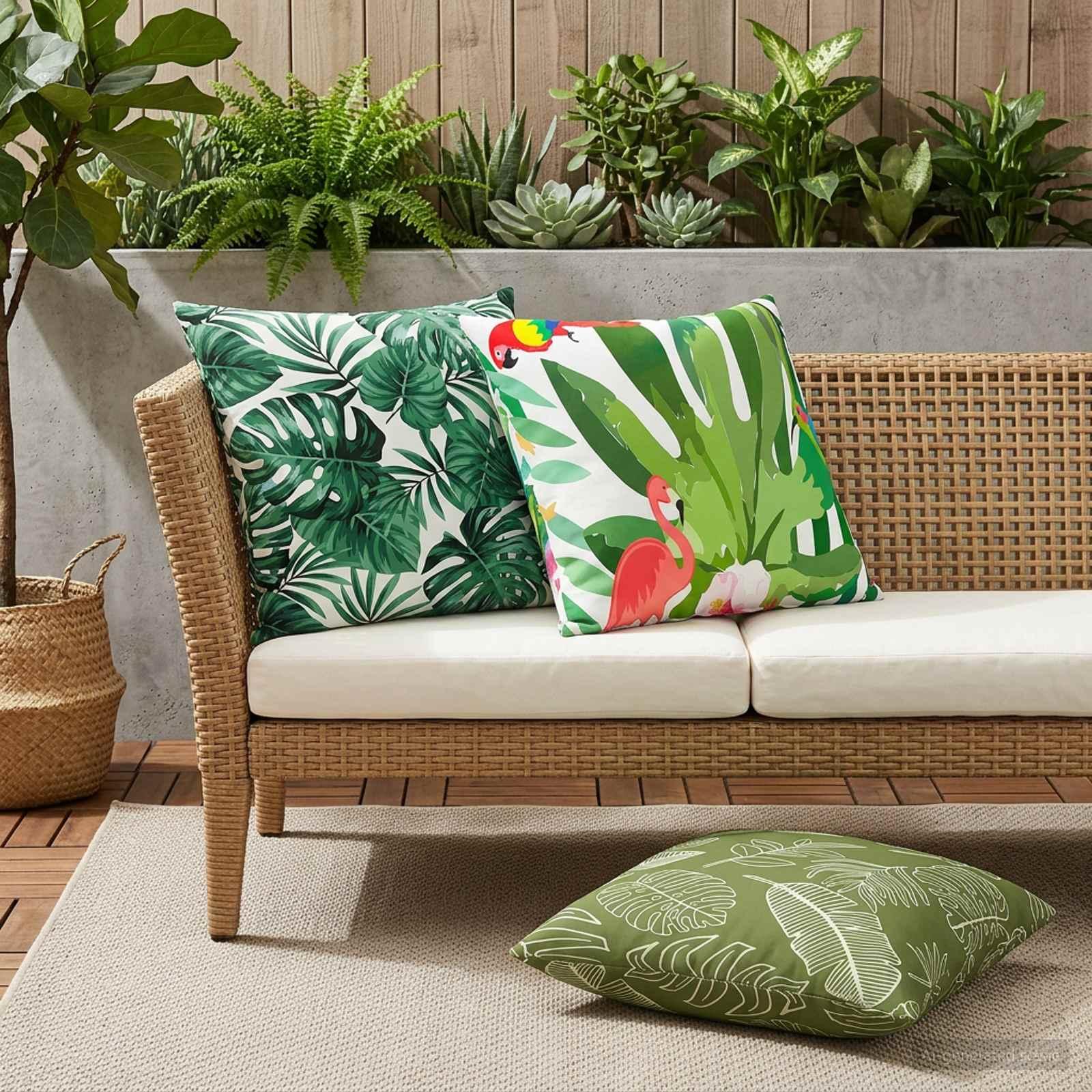 Pudebetræk 2 stk HEERLEN flerfarvet 65 x 65 cm i polyester