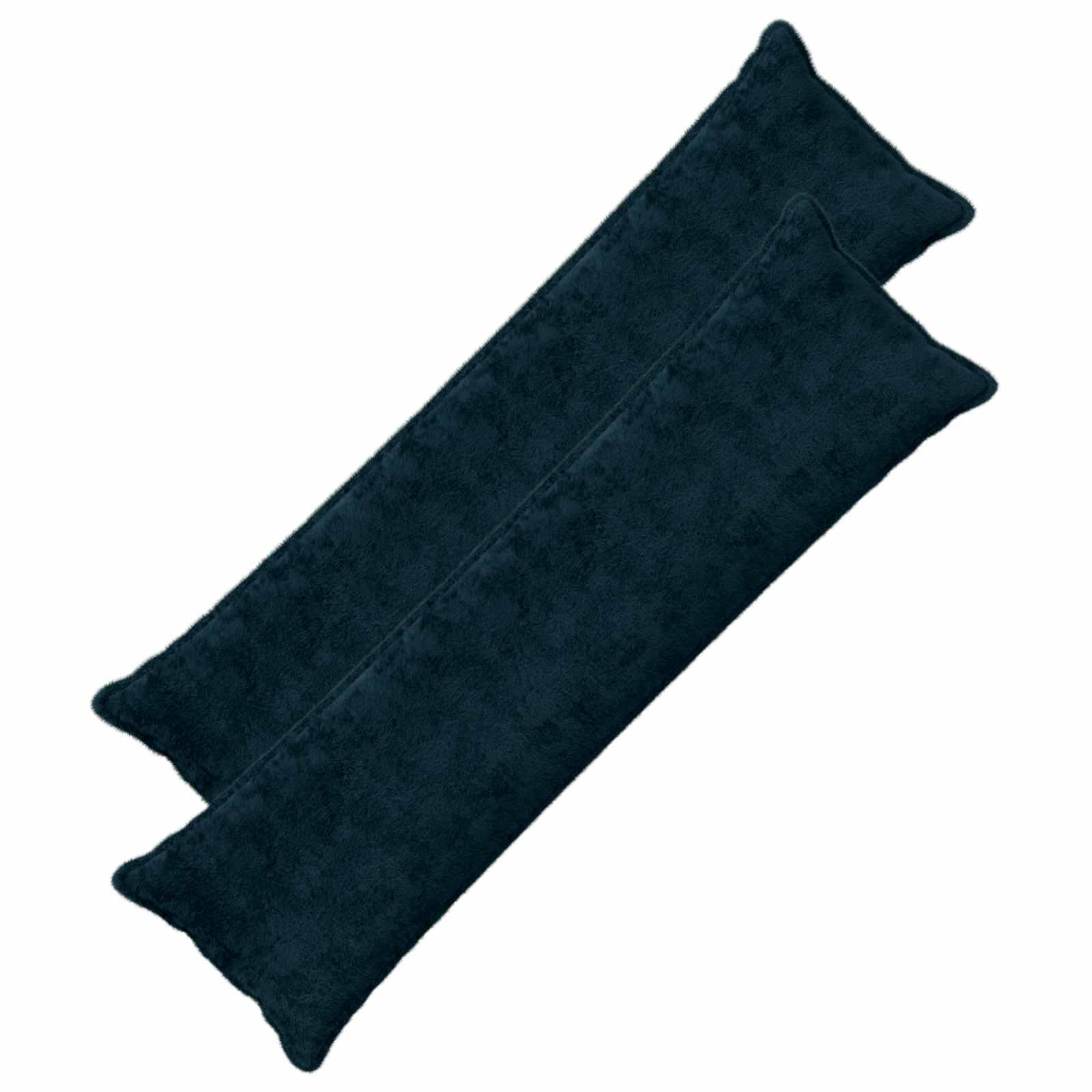 Pudebetræk 2 stk. HOUTEN mørkeblå 40 x 145 cm i faux kaninpels
