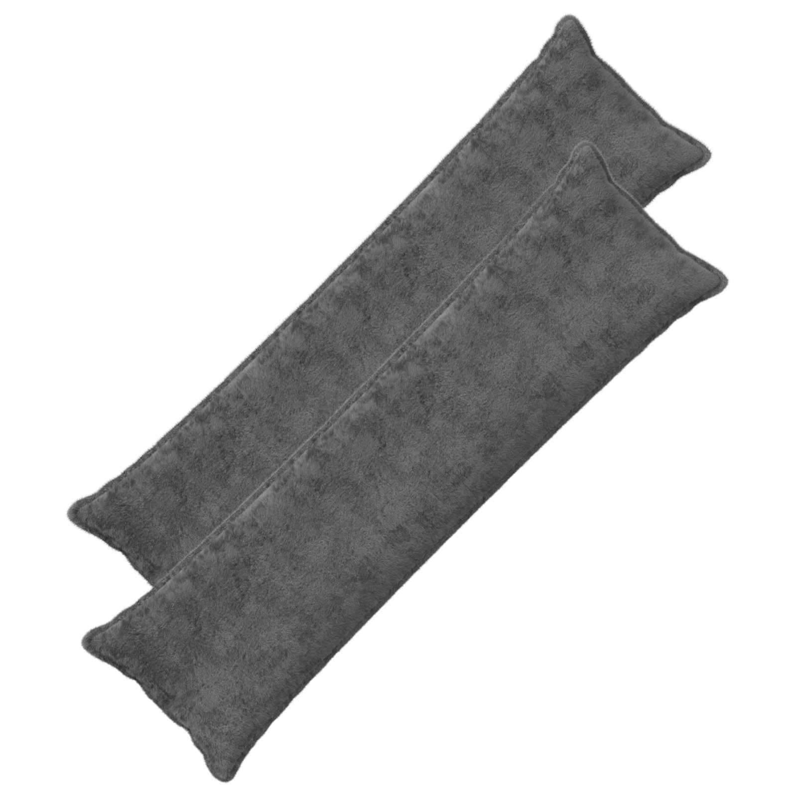 Pudebetræk 2 stk. HOUTEN mørkegrå 40 x 145 cm i faux kaninpels