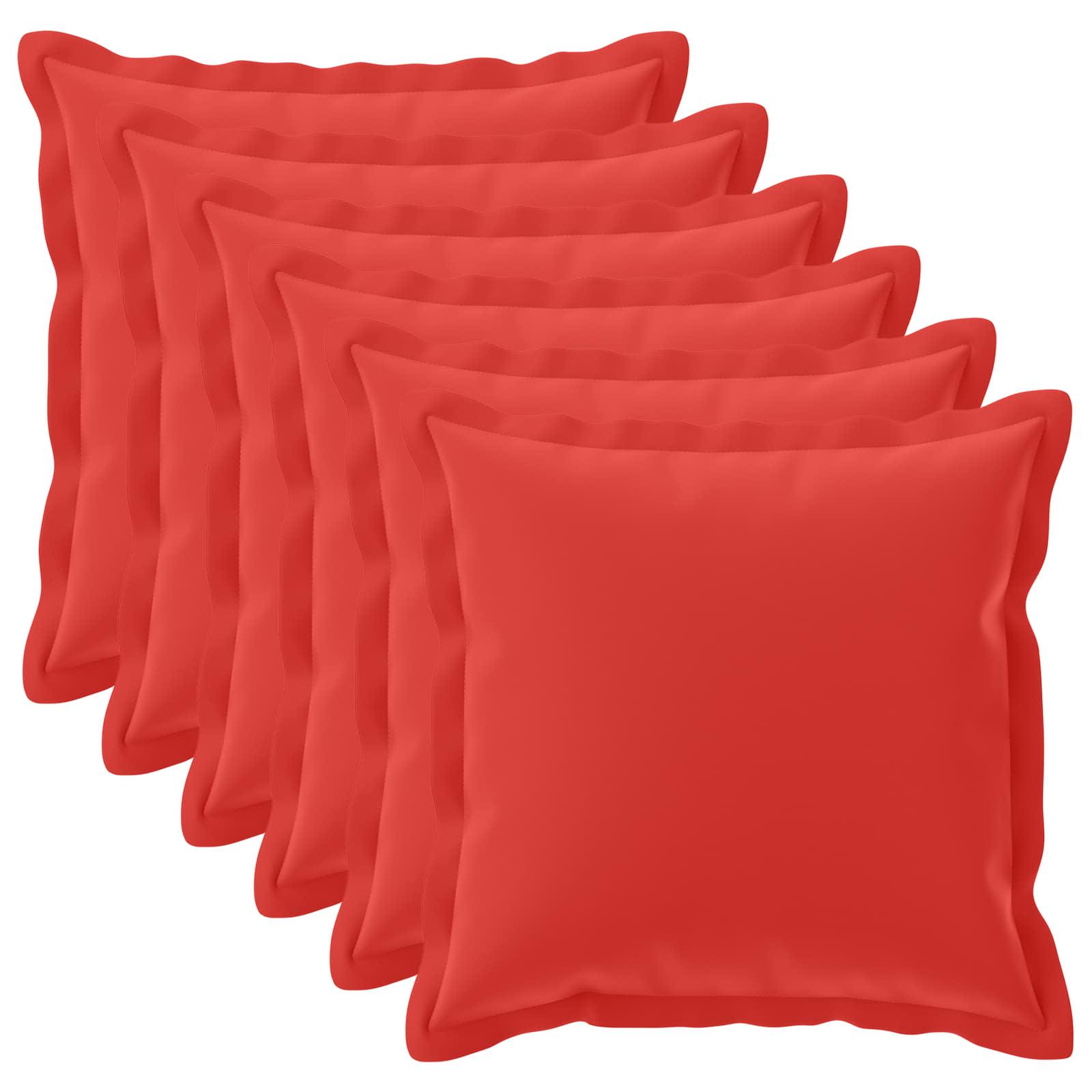 Pudebetræk HOUTEN rød 60 x 60 cm 6 stk. i polyester