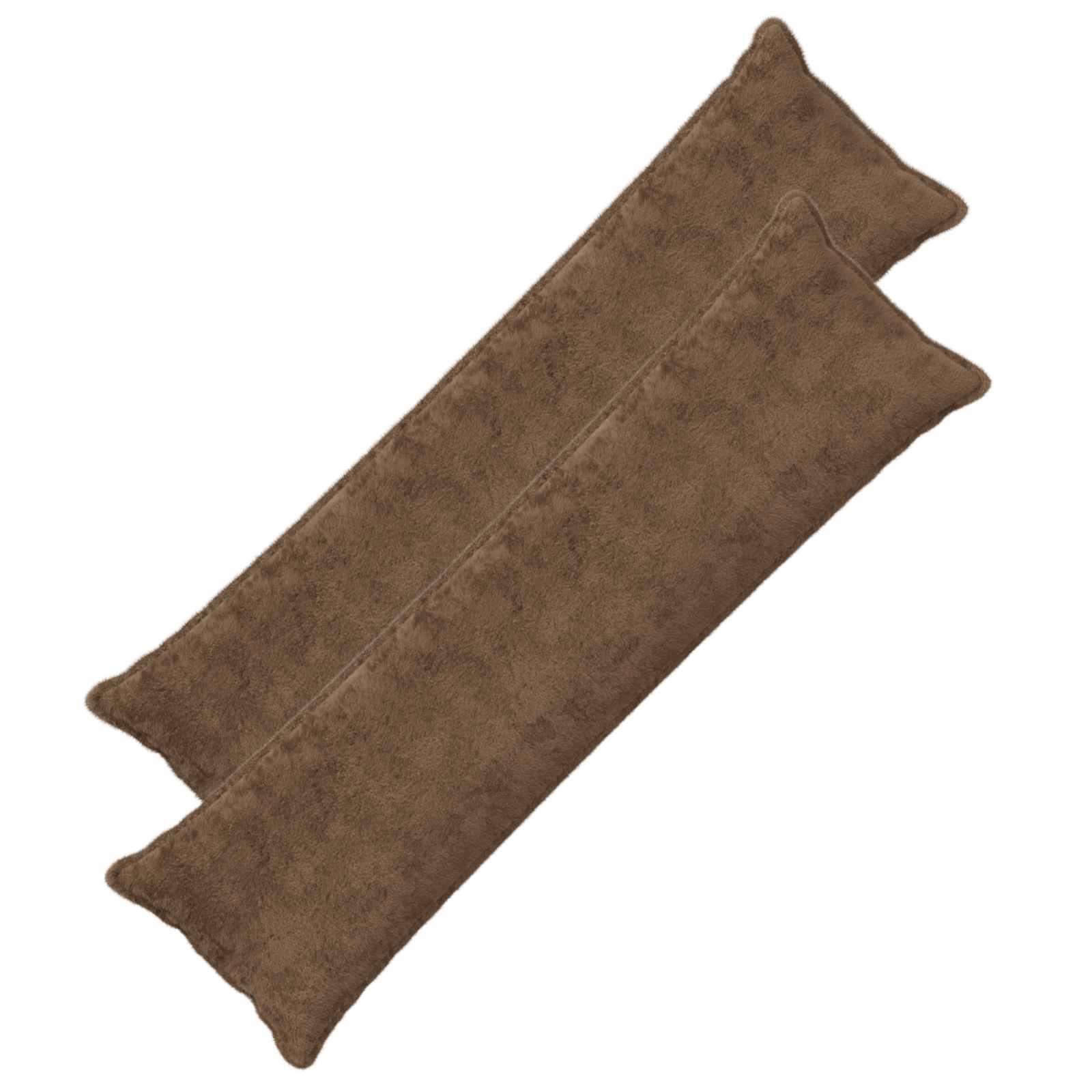 Pudebetræk 2 stk. HOUTEN lys brun 40 x 145 cm i faux kaninpels