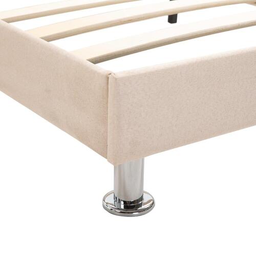 Seng med madras i memoryskum 120 x 200 cm stof beige