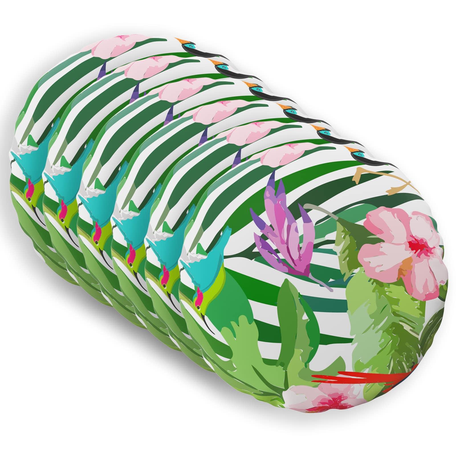 Pudebetræk HEERLEN 6 stk sort Ø 60 cm polyester