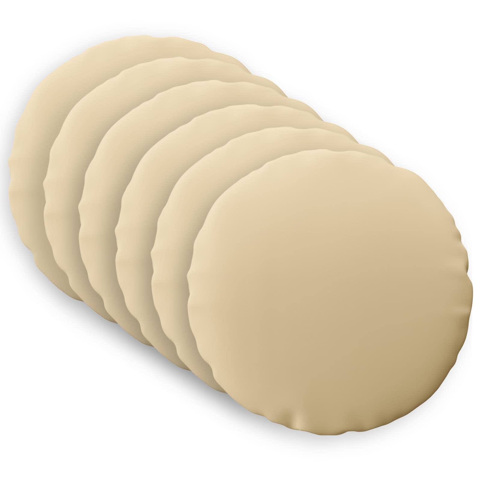 Pudebetræk 6 stk HEERLEN beige Ø 30 cm i polyester