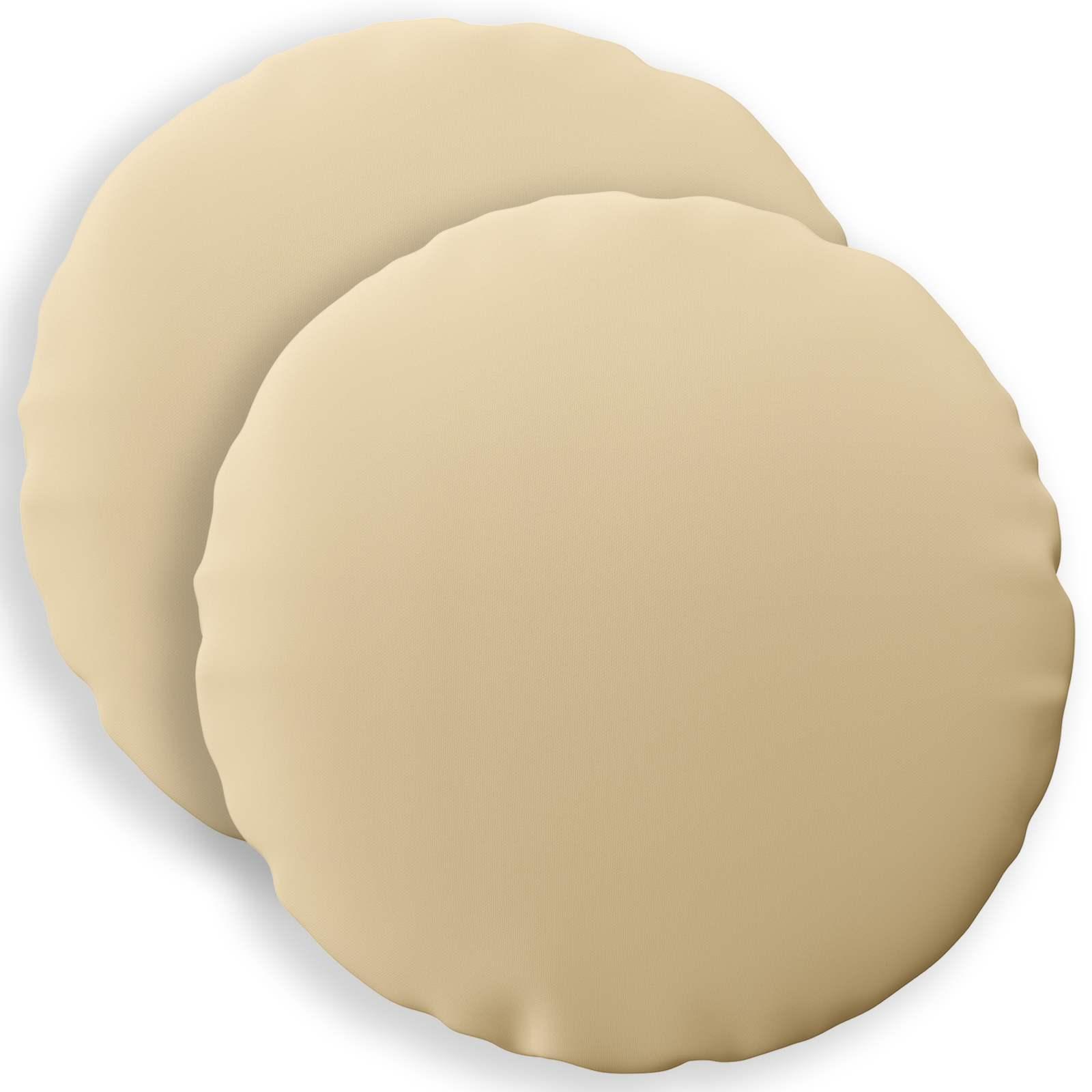 Pudebetræk HEERLEN 2 stk beige Ø 60 cm i polyester
