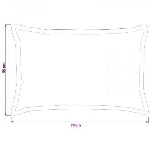 Pudebetræk 6 stk. HOUTEN lys grøn 50 x 70 cm i polyester