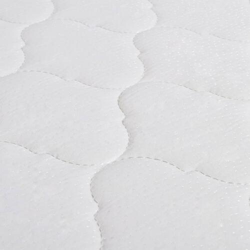 Seng med madras i memoryskum 160 x 200 cm stof beige