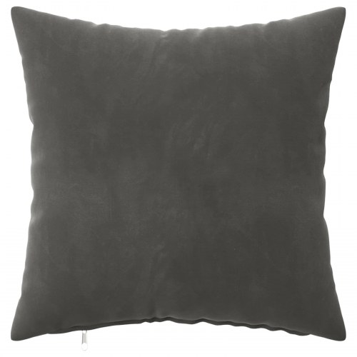 Pudebetræk HEERLEN 6 stk mørkegrå 45 x 45 cm i fløjl