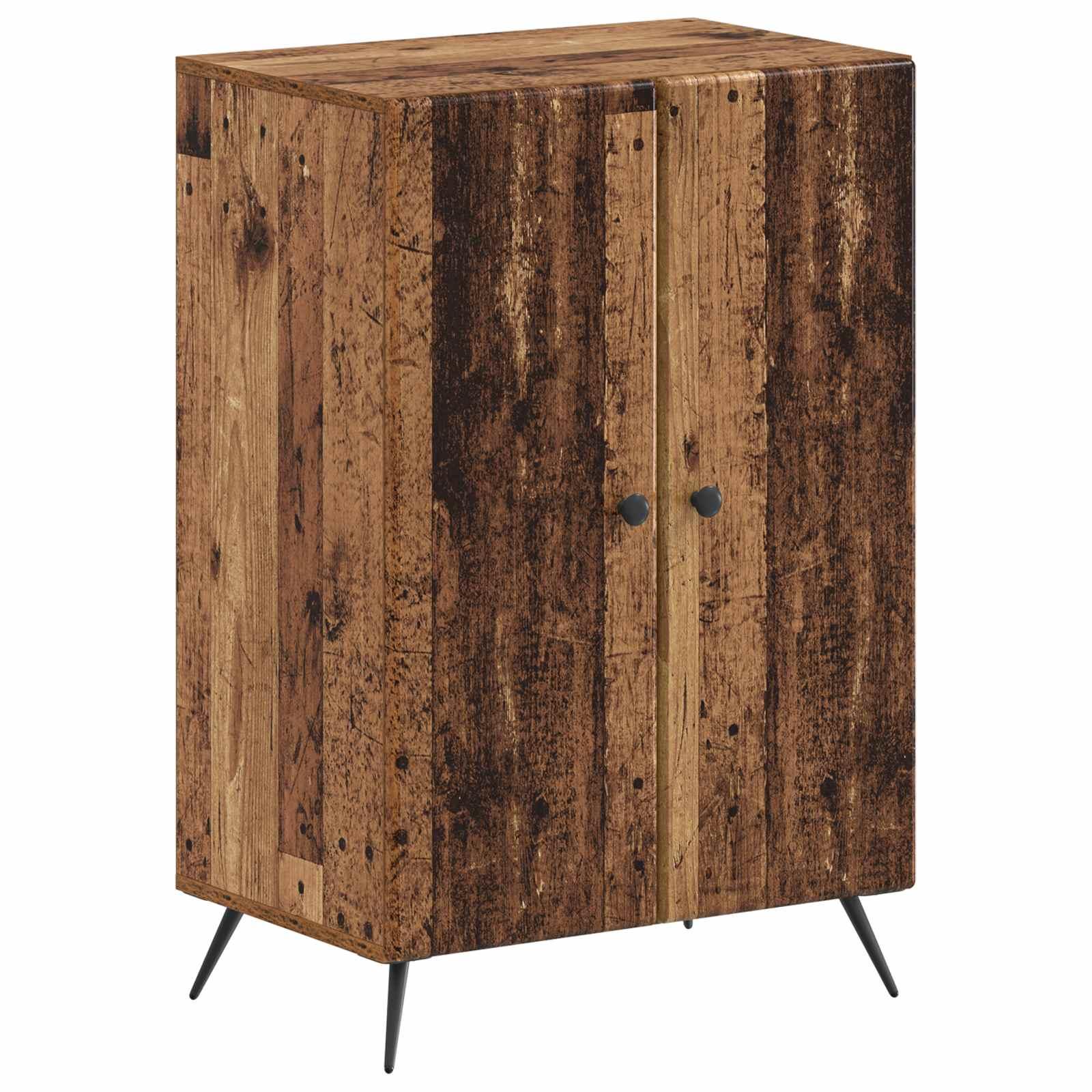 vidaXL Sko skab BREDA 59,5 x 39,5 x 90 cm Konstrueret træ Gammelt træ