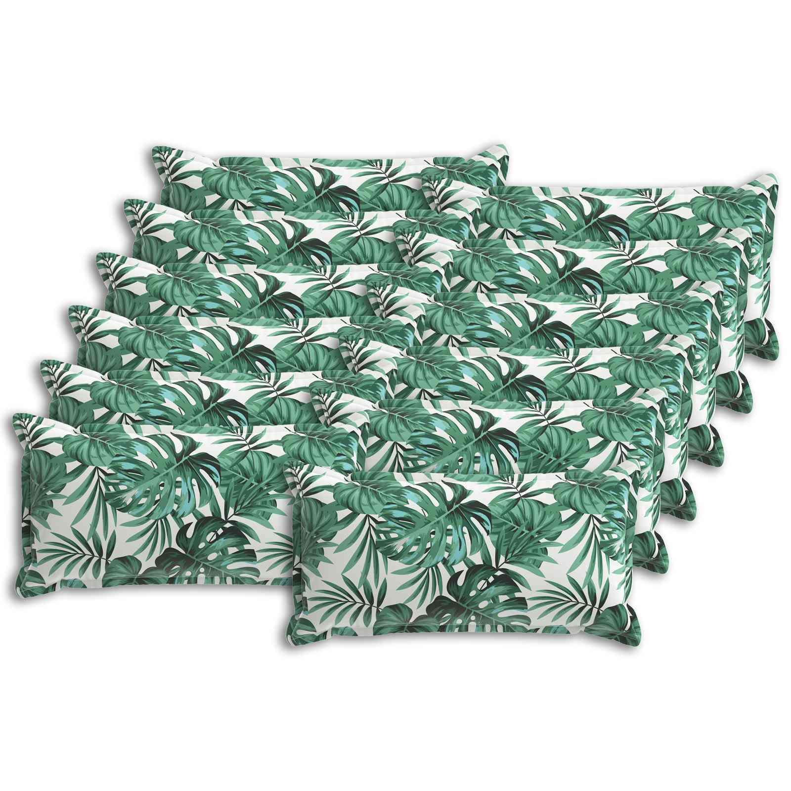 Pudebetræk HOUTEN 12 stk. bladmønster 40 x 80 cm i polyester