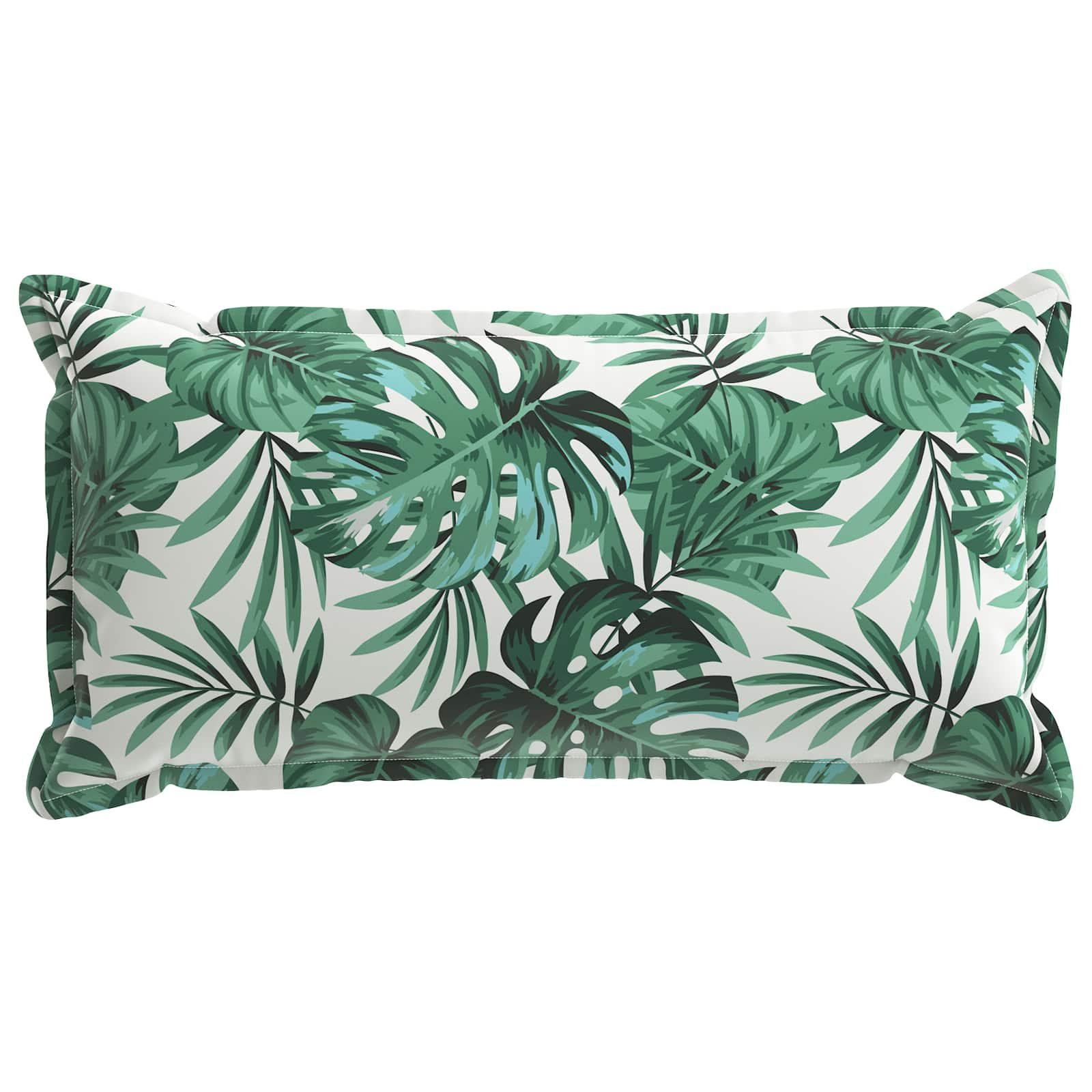 Pudebetræk 6 stk. HOUTEN bladmønster 40 x 80 cm i polyester
