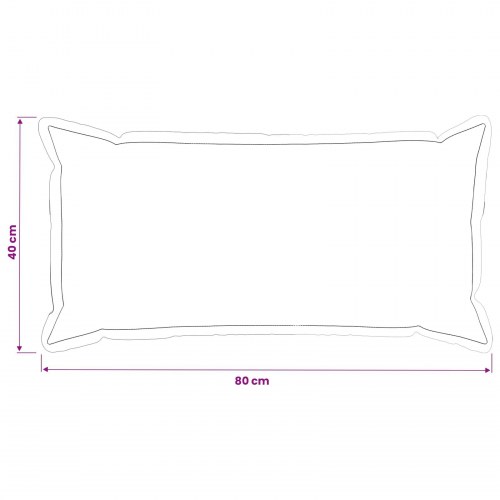 Pudebetræk 6 stk. HOUTEN lyseblå 40 x 80 cm i polyester