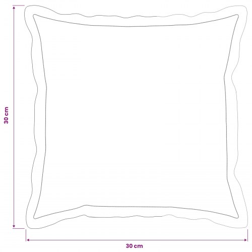 Pudebetræk 6 stk. HOUTEN flerfarvet 30 x 30 cm i polyester