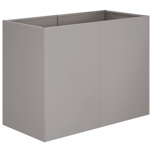 Blomsterkrukke i cortenstål 80 x 40 x 60 cm - rusten plantekasse til have