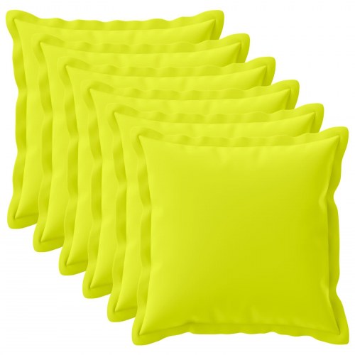 Pudebetræk 6 stk. HOUTEN lys grøn 80 x 80 cm i polyester