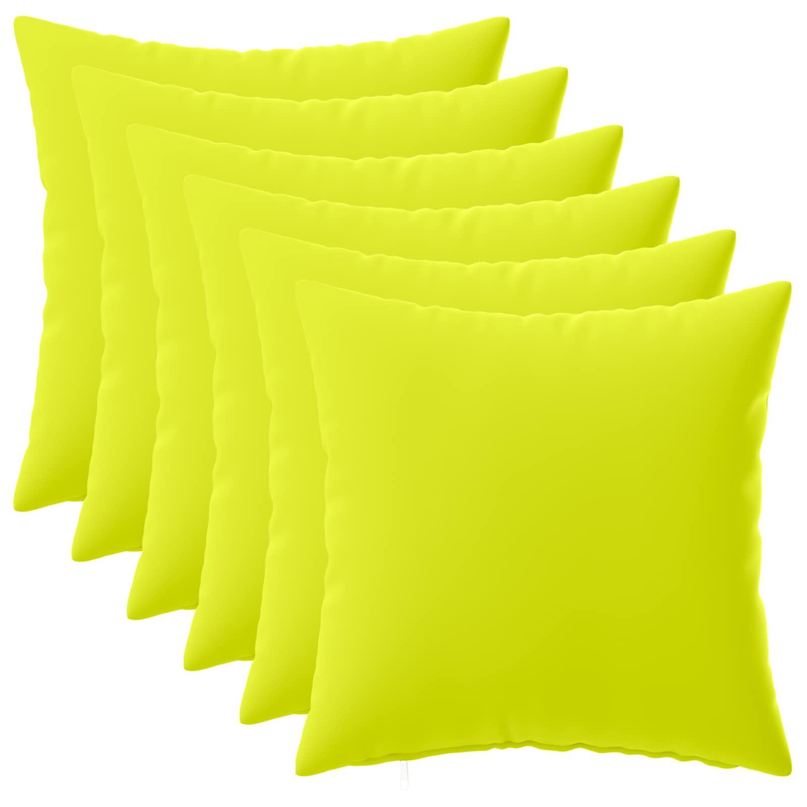 Pudebetræk HEERLEN 6 stk lys grøn 35 x 35 cm