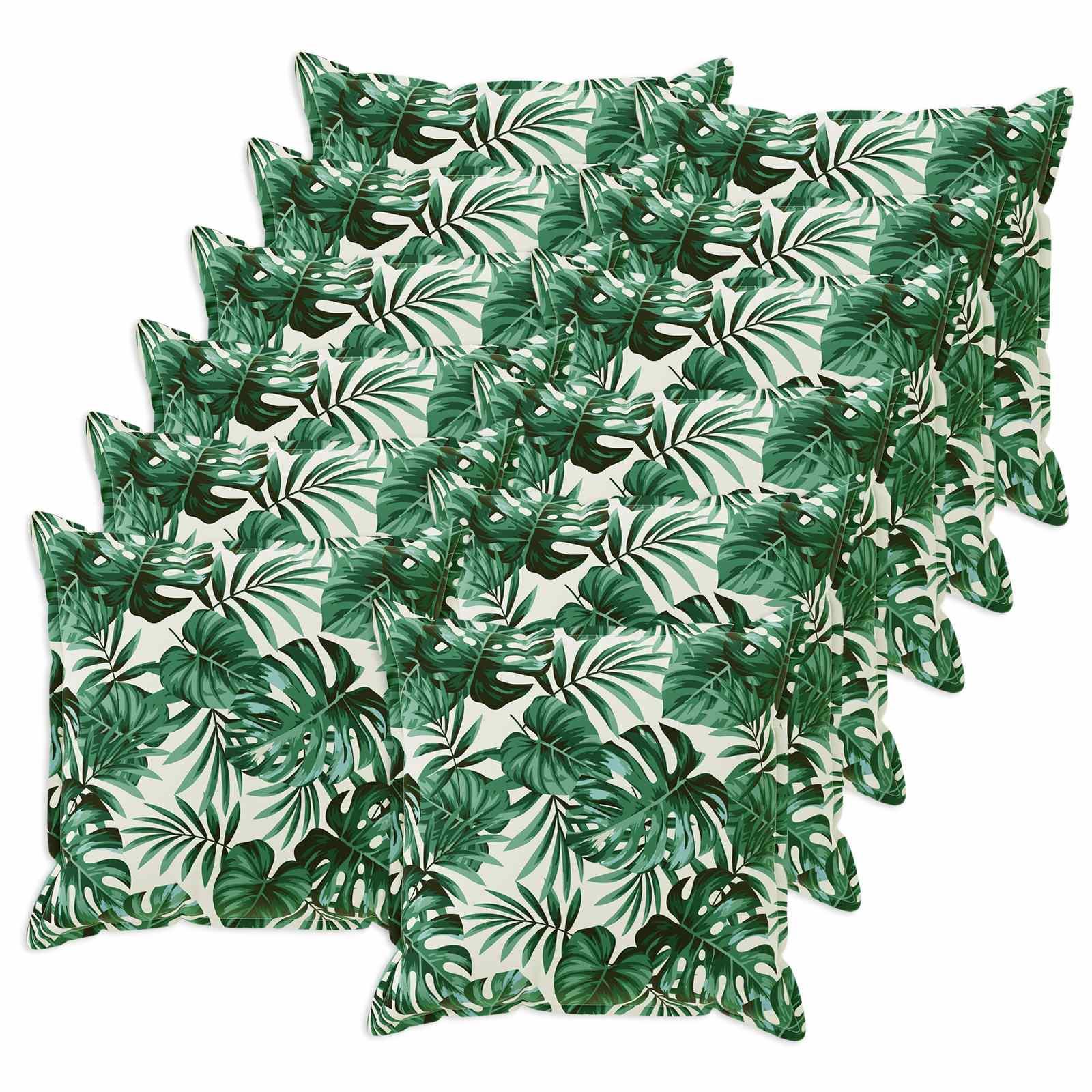 Pudebetræk 12 stk. HOUTEN bladmønster 40 x 40 cm i polyester