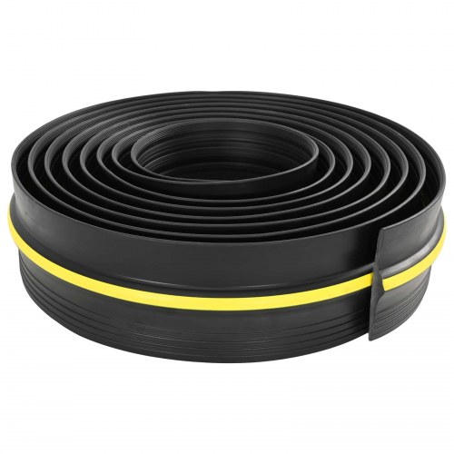 Garage gulvforsegling sort og gul 12 x 90 mm 3 m PVC